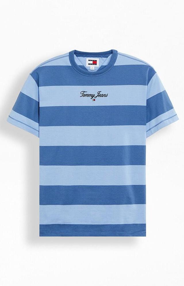 Tommy Jeans Men's Bold Stripe Embroidered T-Shirt Product Image