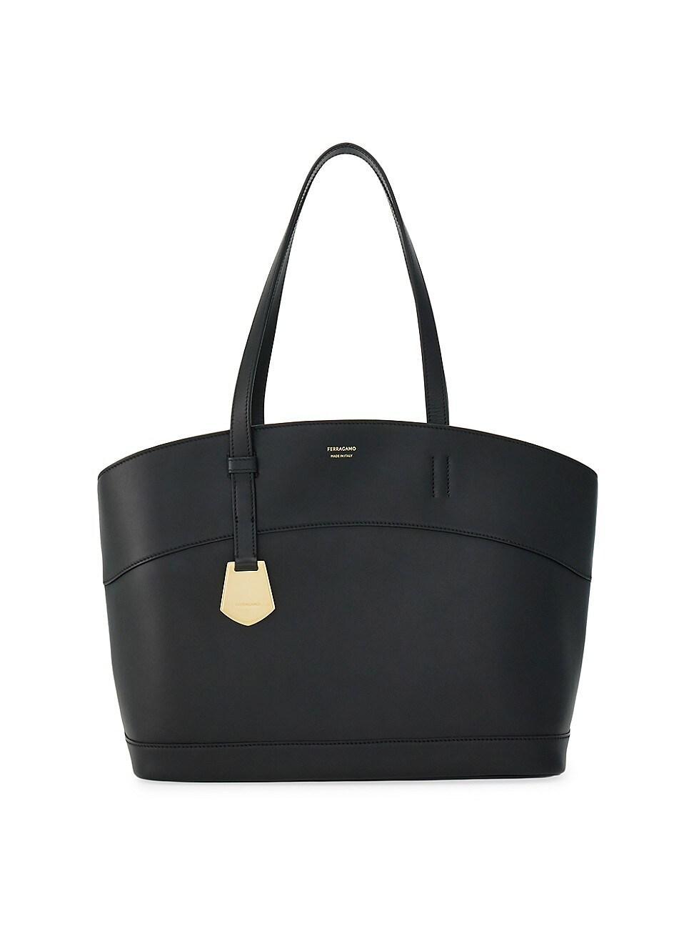 Charming Small Leather Tote Bag Product Image