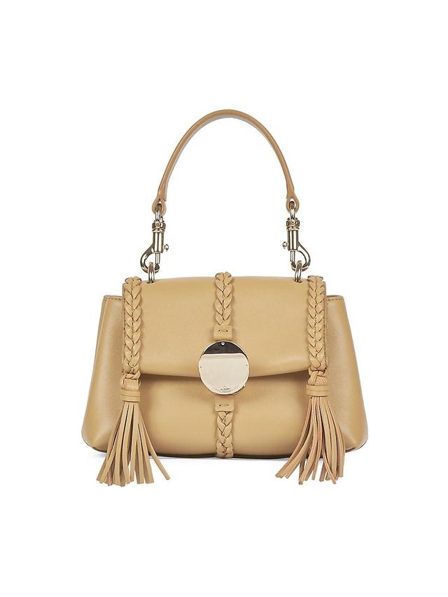 Chlo Mini Penelope Leather Crossbody Satchel Product Image