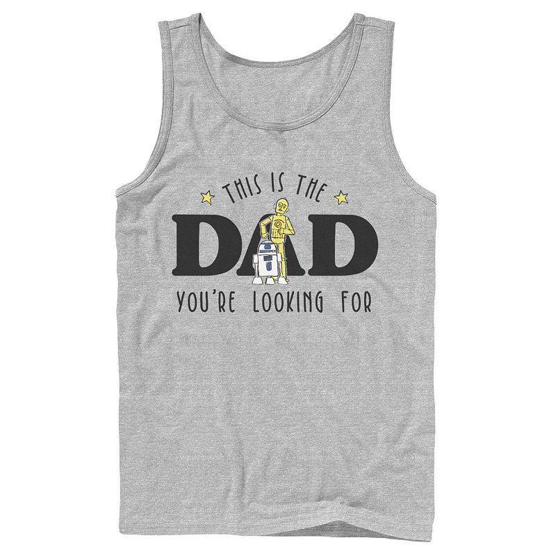 Mens Star Wars Fathers Day This Is The Dad Youre Looking For Tank Top Athletic Grey Product Image