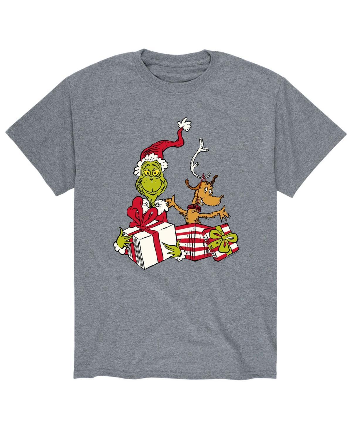 Mens Dr. Seuss The Grinch Max Tee Grey Military Green Product Image