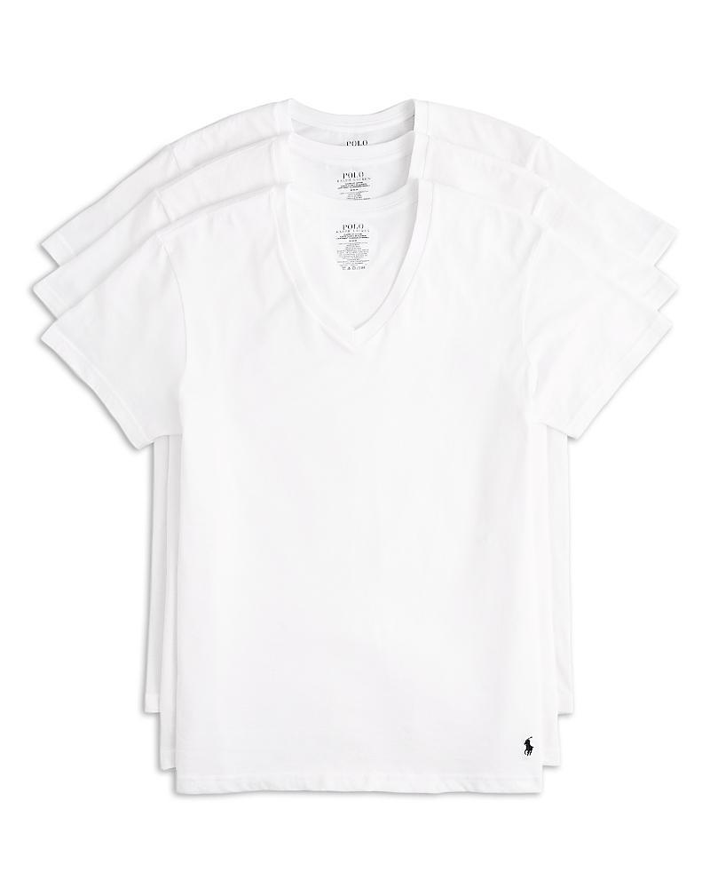 Polo Ralph Lauren Mens V-Neck Classic Undershirt 3-Pack Product Image