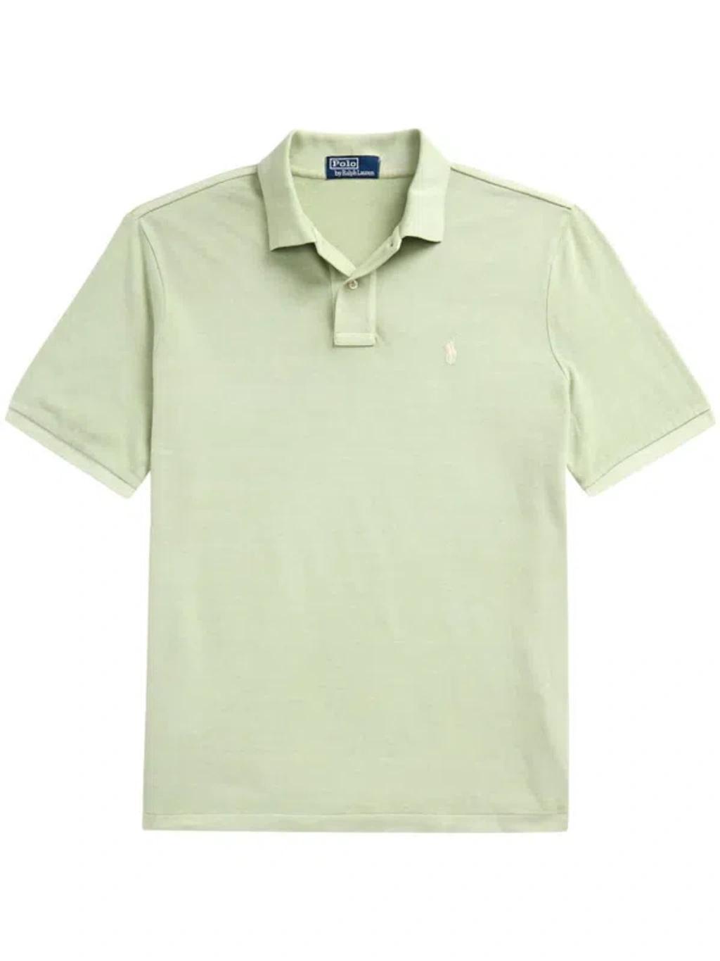 Polo Pony-embroidered Cotton Polo Shirt In Green Product Image