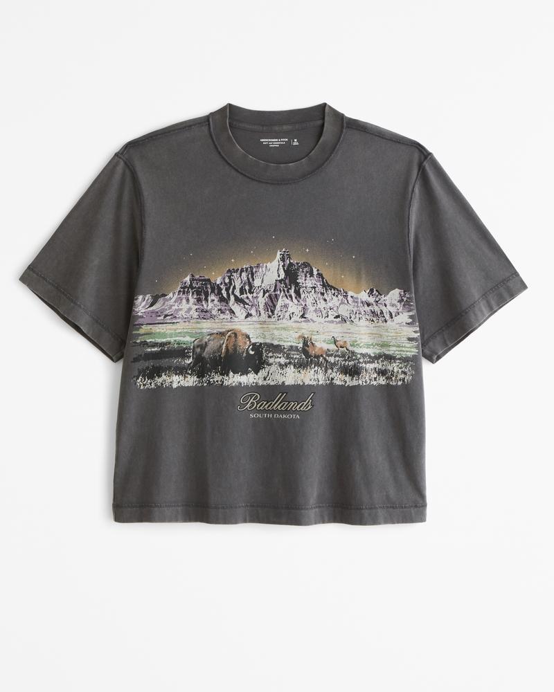 Cropped Mount Rainier Graphic Tee Product Image