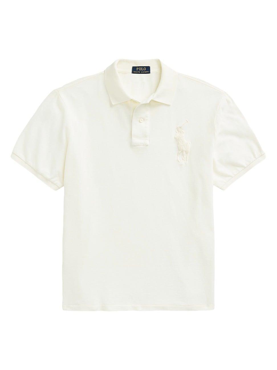 Mens Bear Cotton-Blend Polo Shirt Product Image