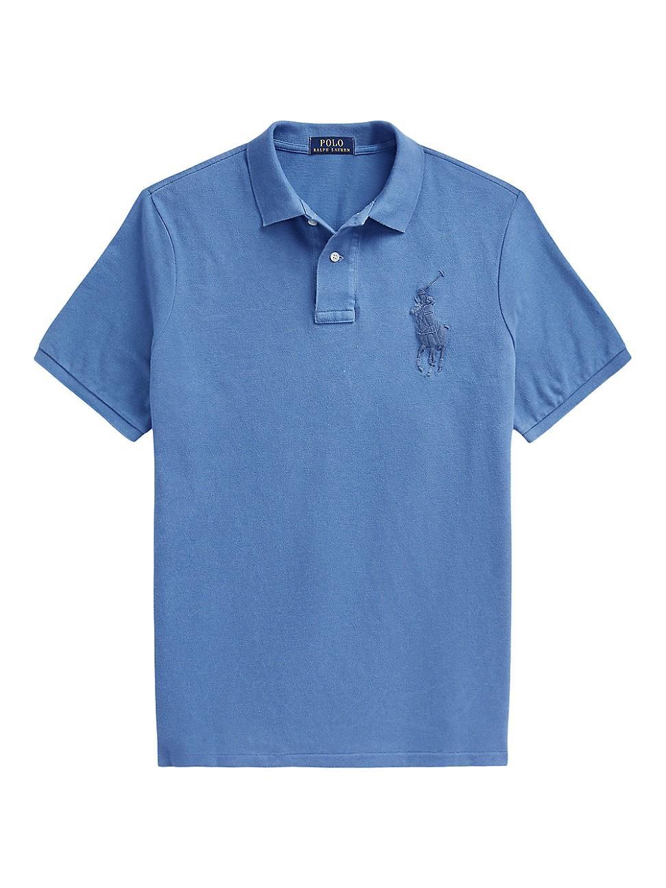 Mens Bear Cotton-Blend Polo Shirt Product Image