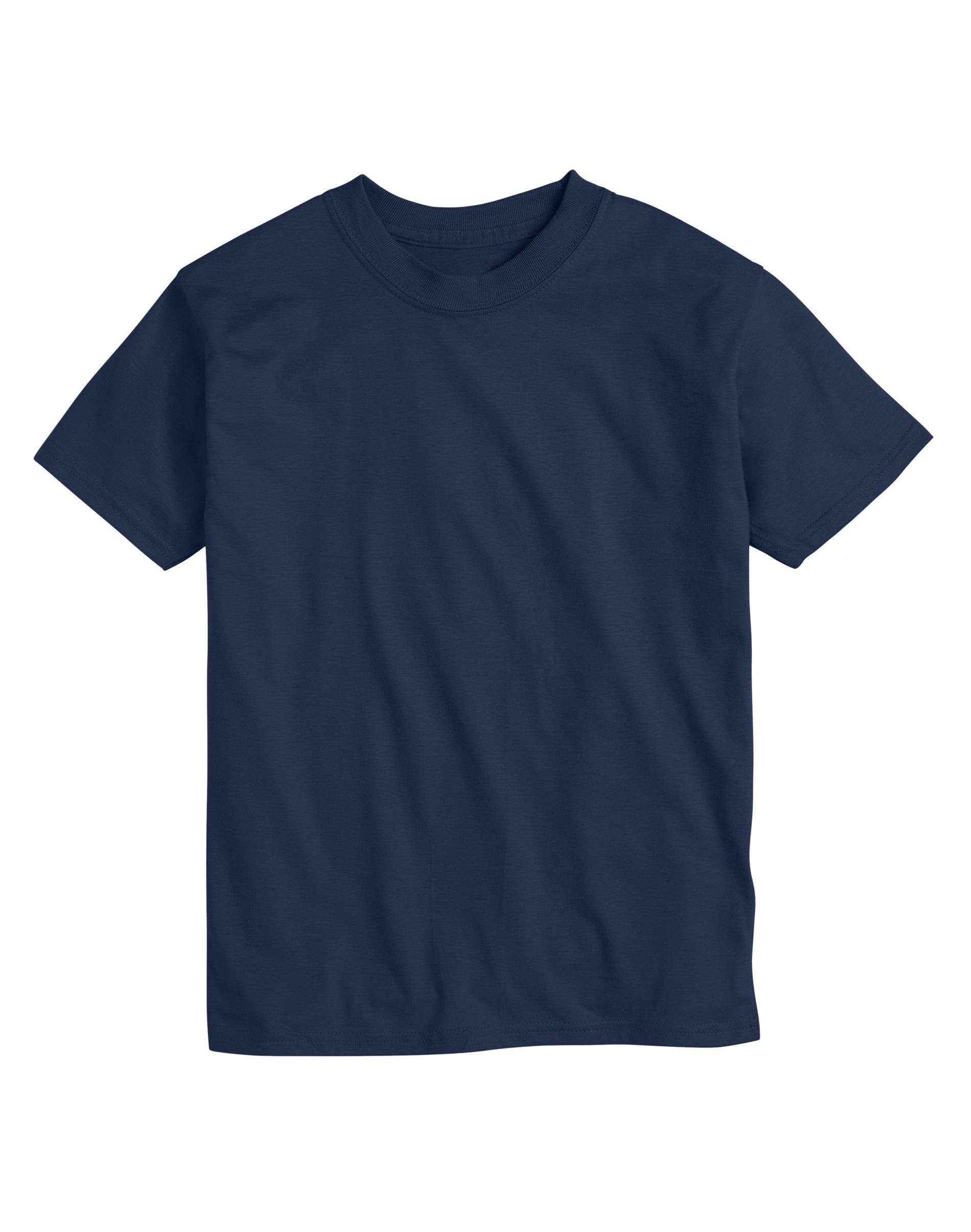 Hanes Beefy-T Mens T-Shirt, Value 2-Pack (Big & Tall Available) Navy L Product Image