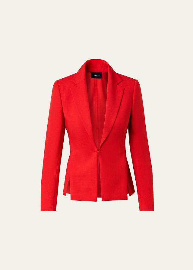 Akris Fitted Stretch Wool Blazer Product Image