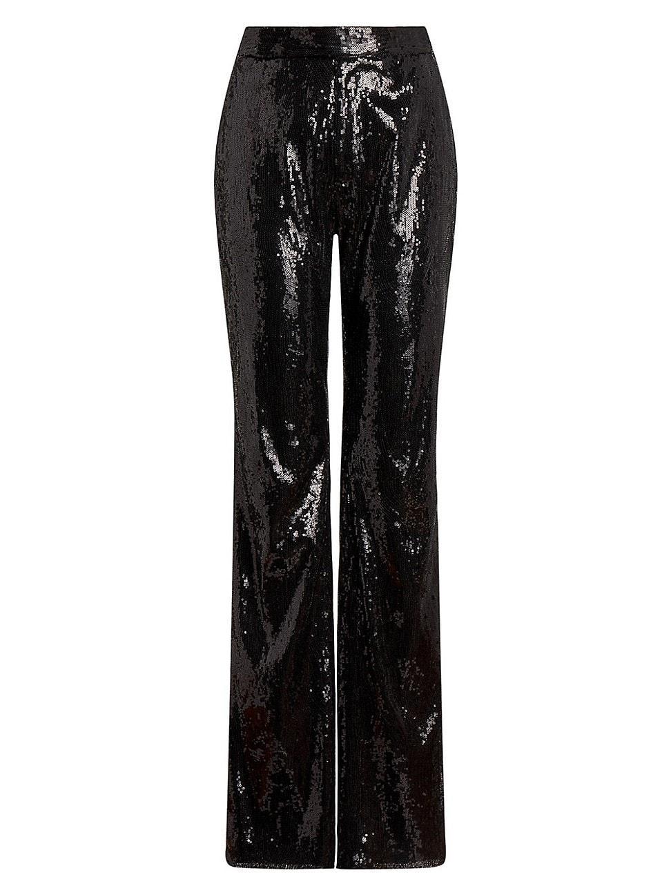 Womens Sequin Straight-Leg Pants product image