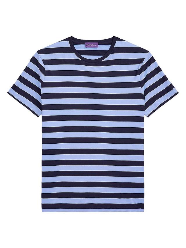 Mens Striped Crewneck T-Shirt Product Image