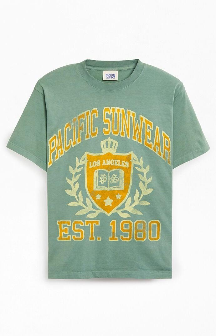 Men's Pacific Sunwear Vintage Crest Oversized T-Shirt Product Image