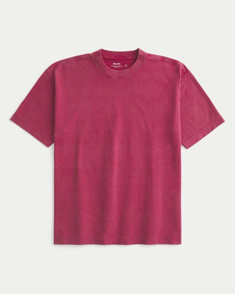 Boxy Washed Heavyweight Crew T-Shirt Product Image