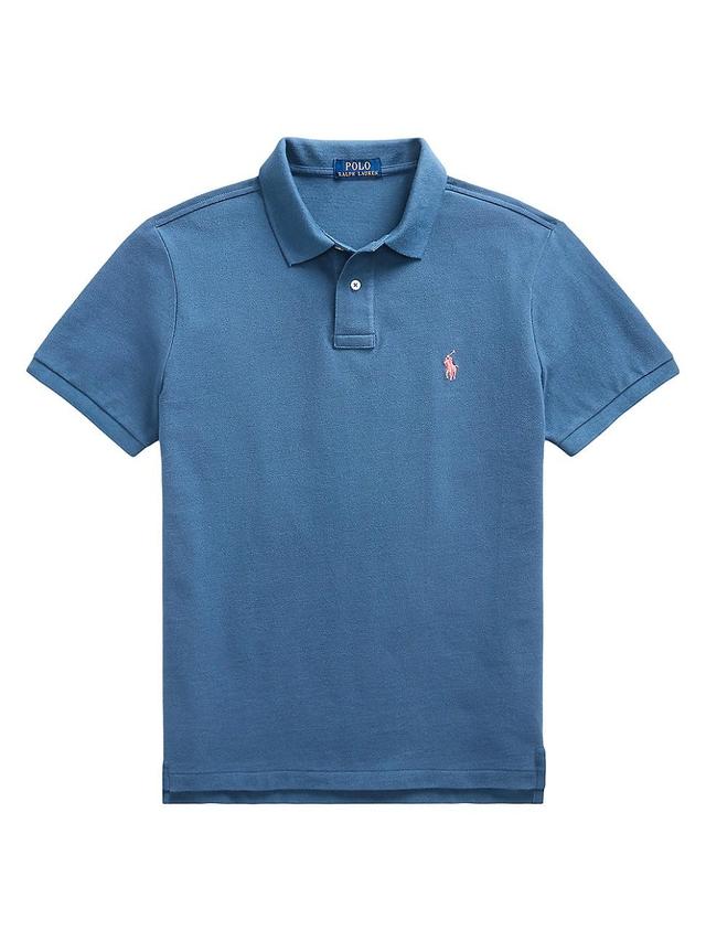 Mens Basic Mesh Polo Shirt Product Image