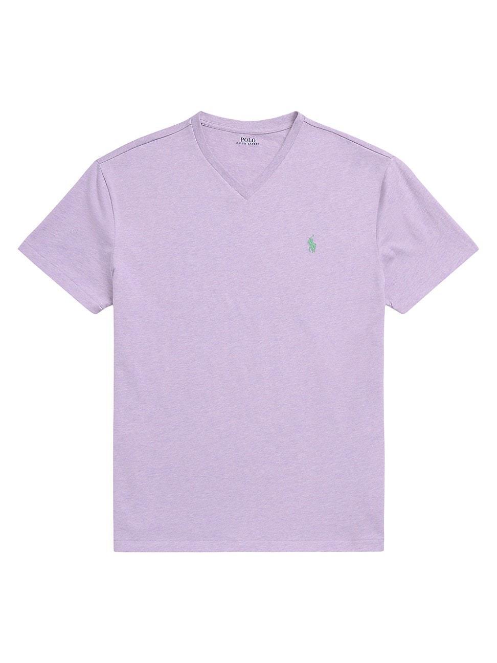 Men's Classic-fit Jersey V-neck T-shirt In Garden Pink Product Image