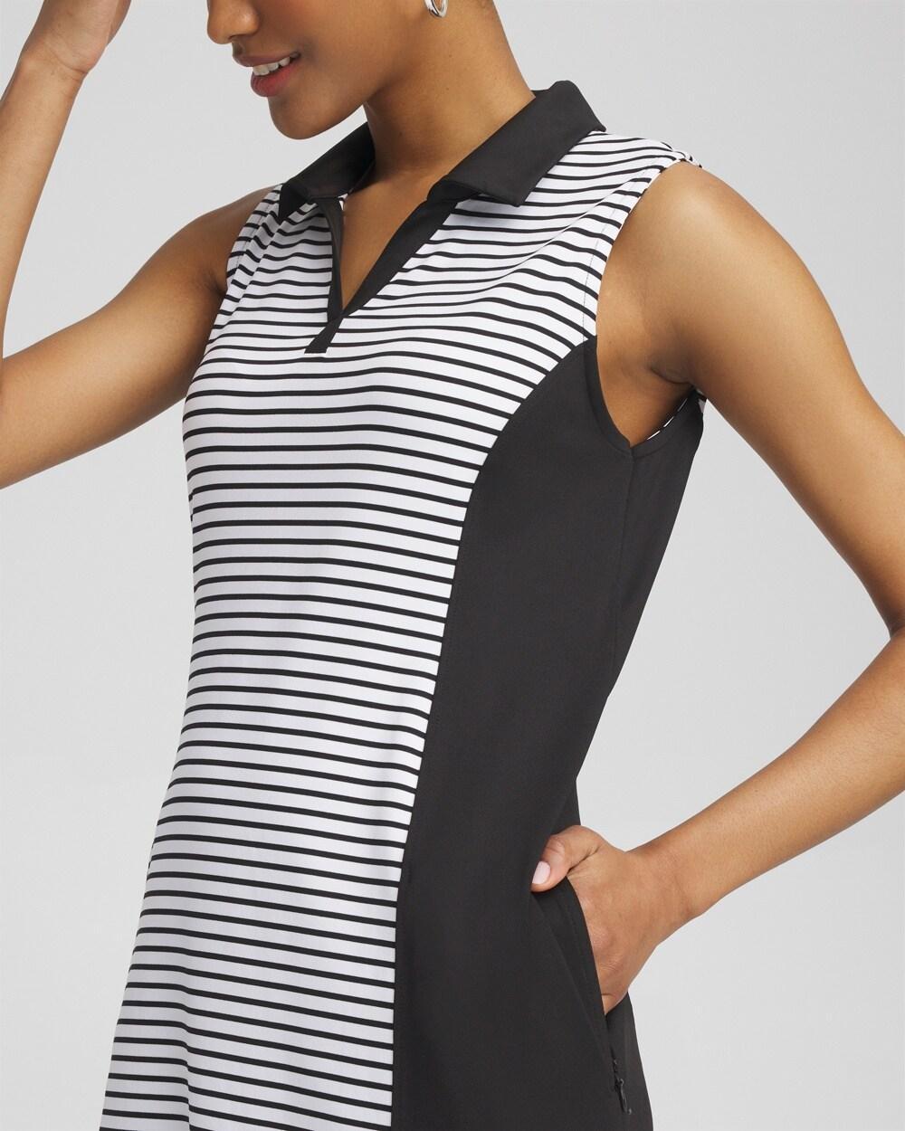 Zenergy® UPF Knit Block Stripe Dress Product Image