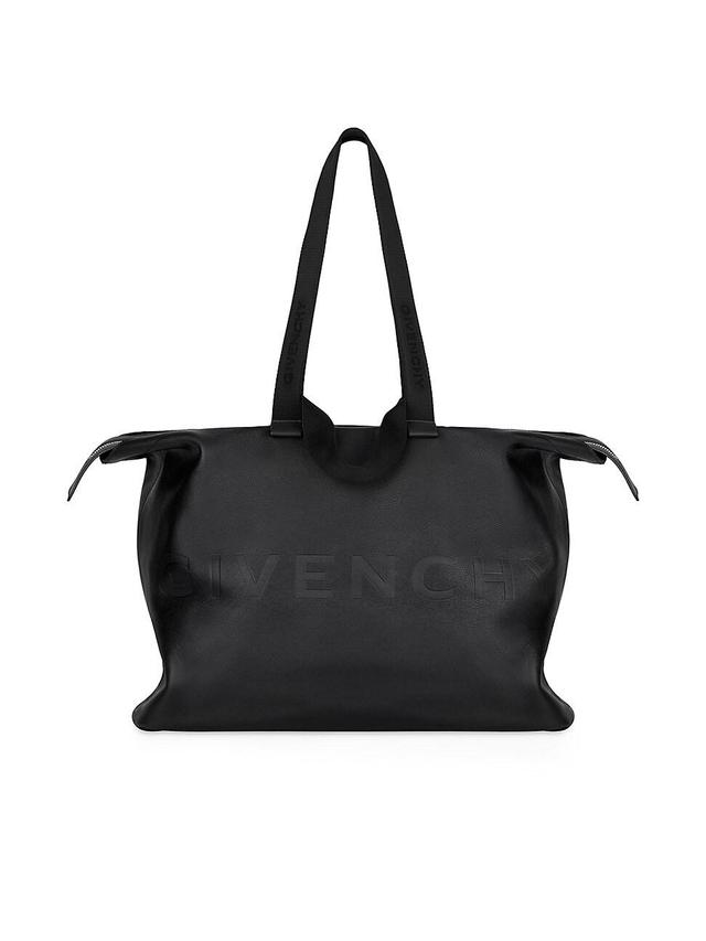 Mens G Shopper Large Tote Bag In Leather Product Image