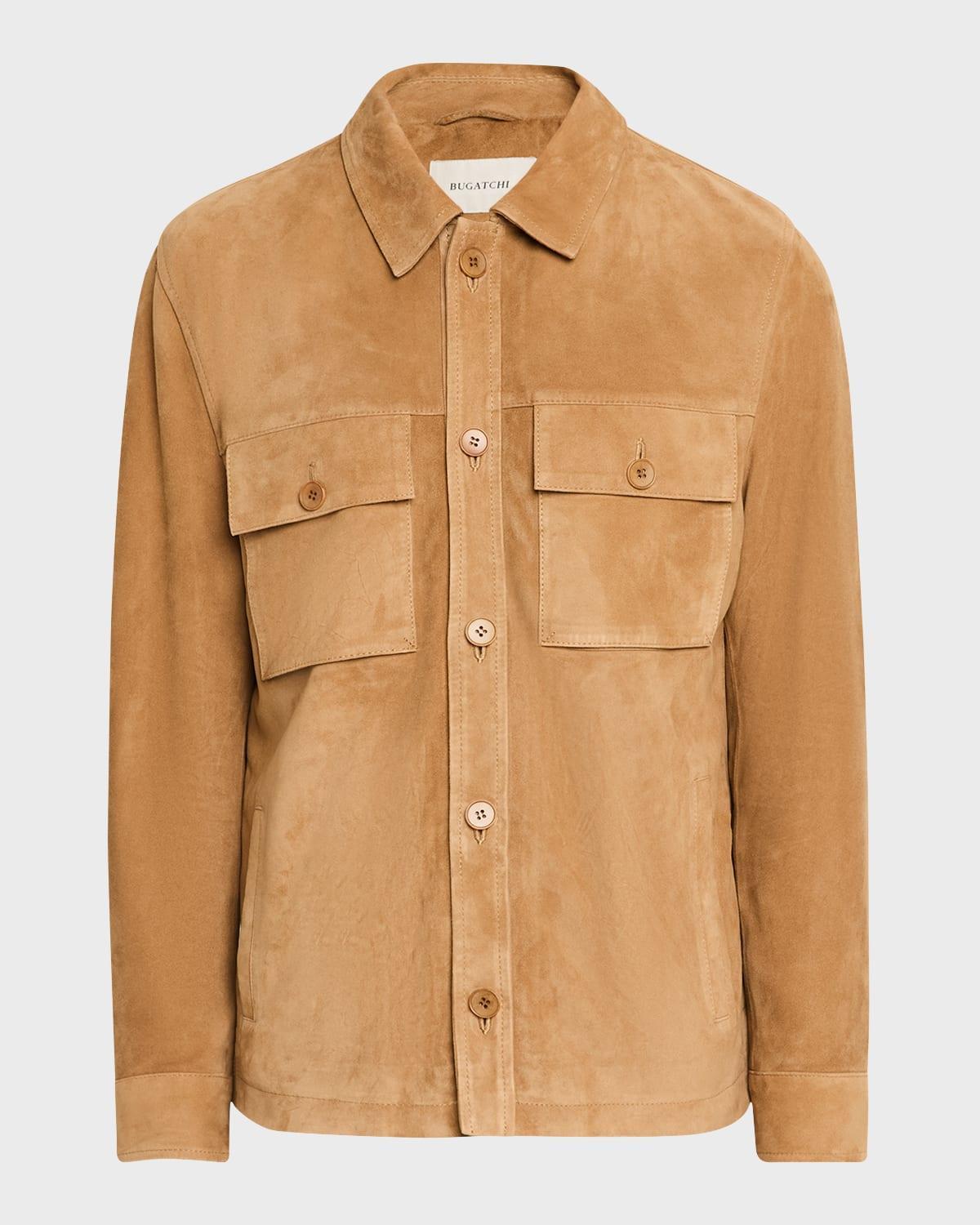 Mens Lamb Suede Overshirt Product Image