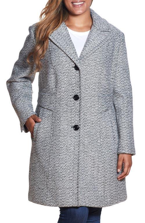 Gallery Notch Collar Tweed Coat Product Image