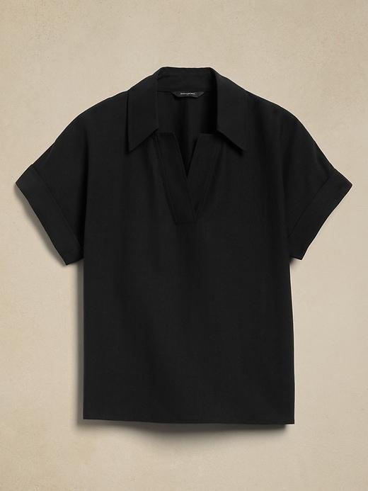 Collar-Neck Top Product Image