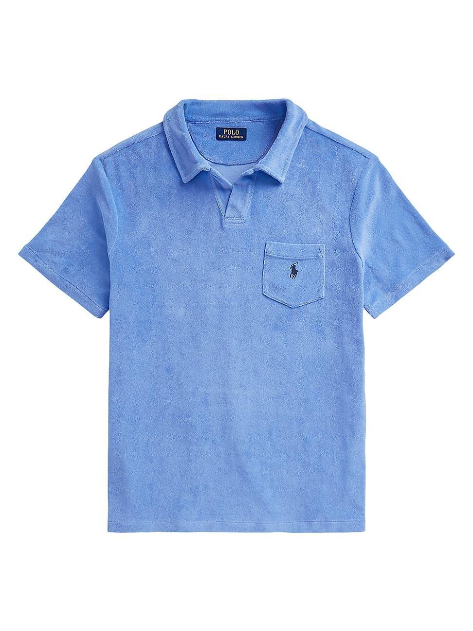 Mens Cotton-Blend Terry Polo Shirt Product Image