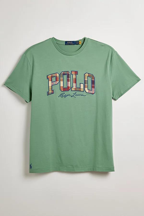 Polo Ralph Lauren Madras Logo Tee Mens at Urban Outfitters Product Image