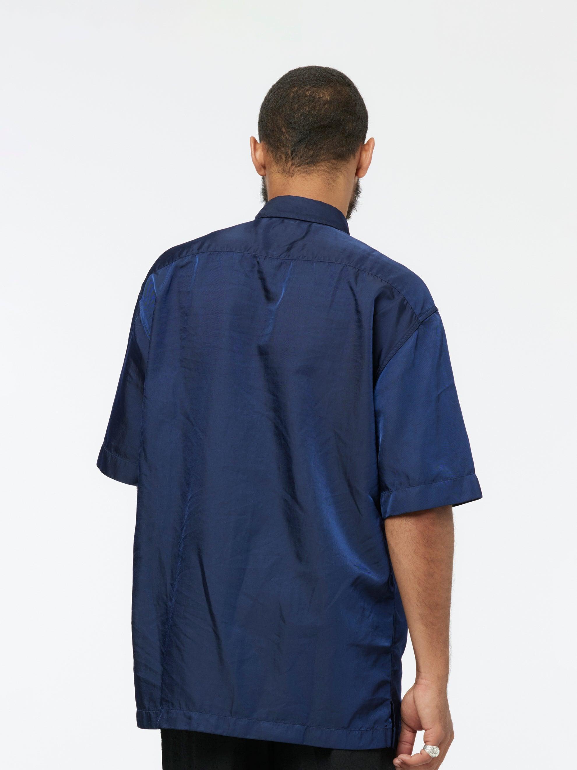 Cassidye Nylon Shirt (Navy Blue) Product Image