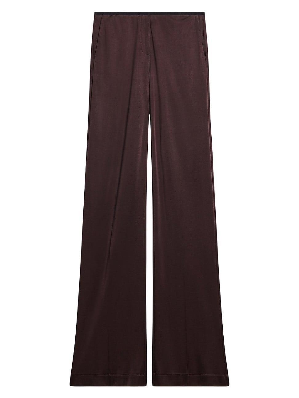 Womens Mid-Rise Straight-Leg Pants Product Image