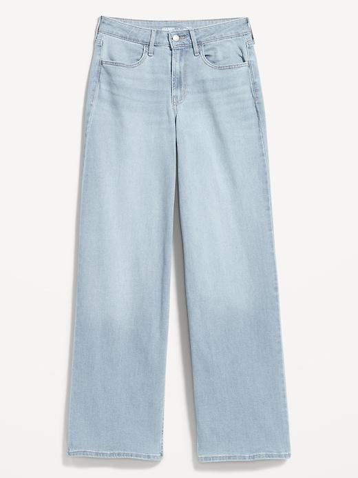 High-Waisted Wow Wide-Leg Jeans Product Image