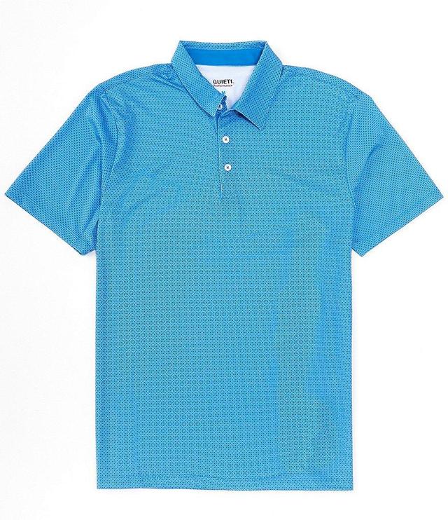 Quieti Geo Print Short Sleeve Polo Shirt Product Image