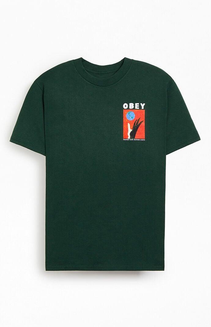 Obey Mens Protect Our Mother Earth T-Shirt Product Image