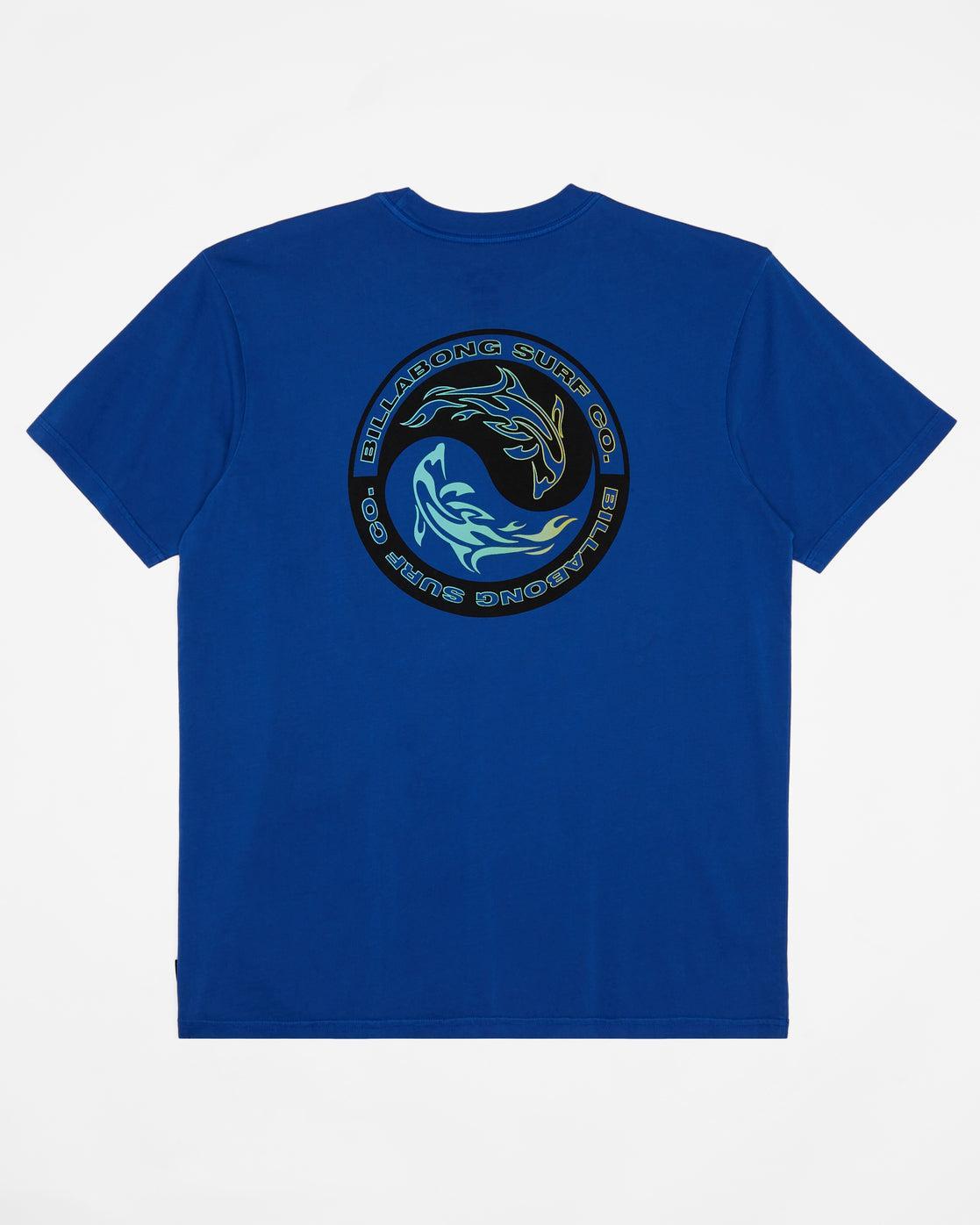 Connection Short Sleeve Wave Washed T-Shirt - Cobalt Male Product Image