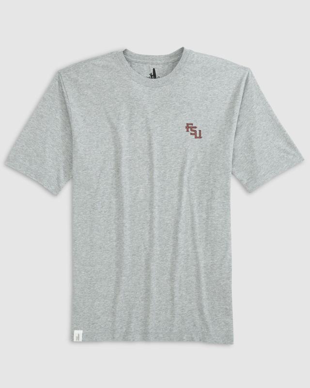 Georgia Tech Heathered Spencer Cotton T-Shirt Male Product Image