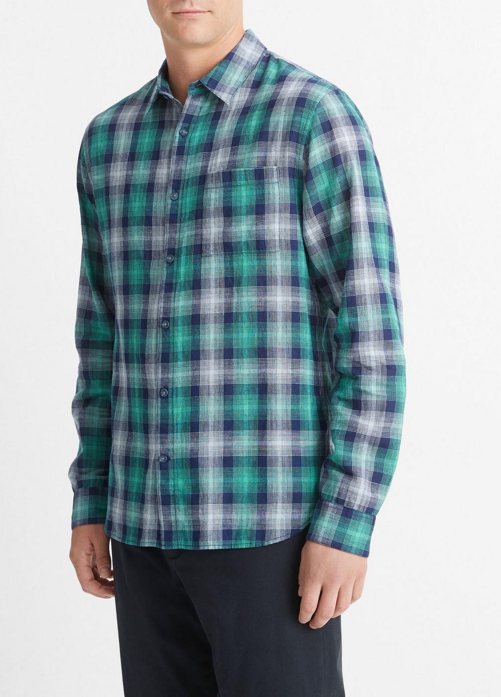 Del Mar Plaid Long-Sleeve Shirt Product Image