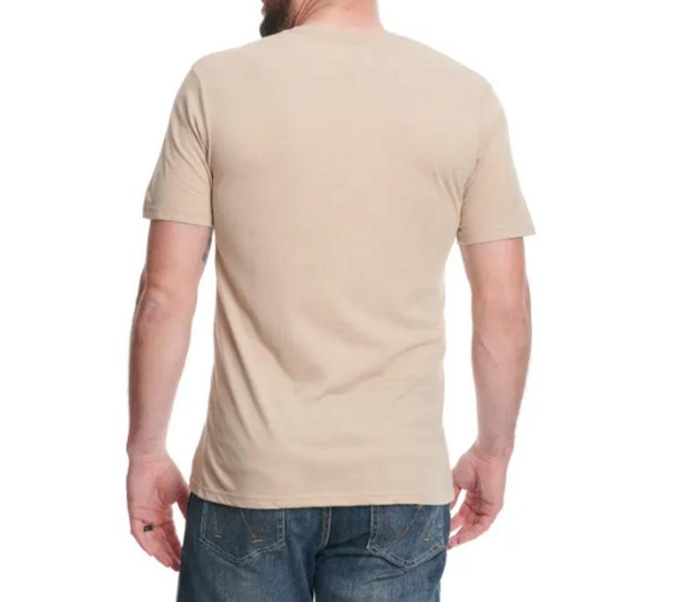 Wrangler® Men's S/S Tan Heather Logo T-Shirt Product Image