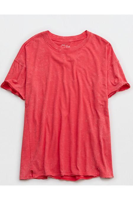 Aerie Crewneck Oversized Boyfriend T-Shirt Women's Product Image