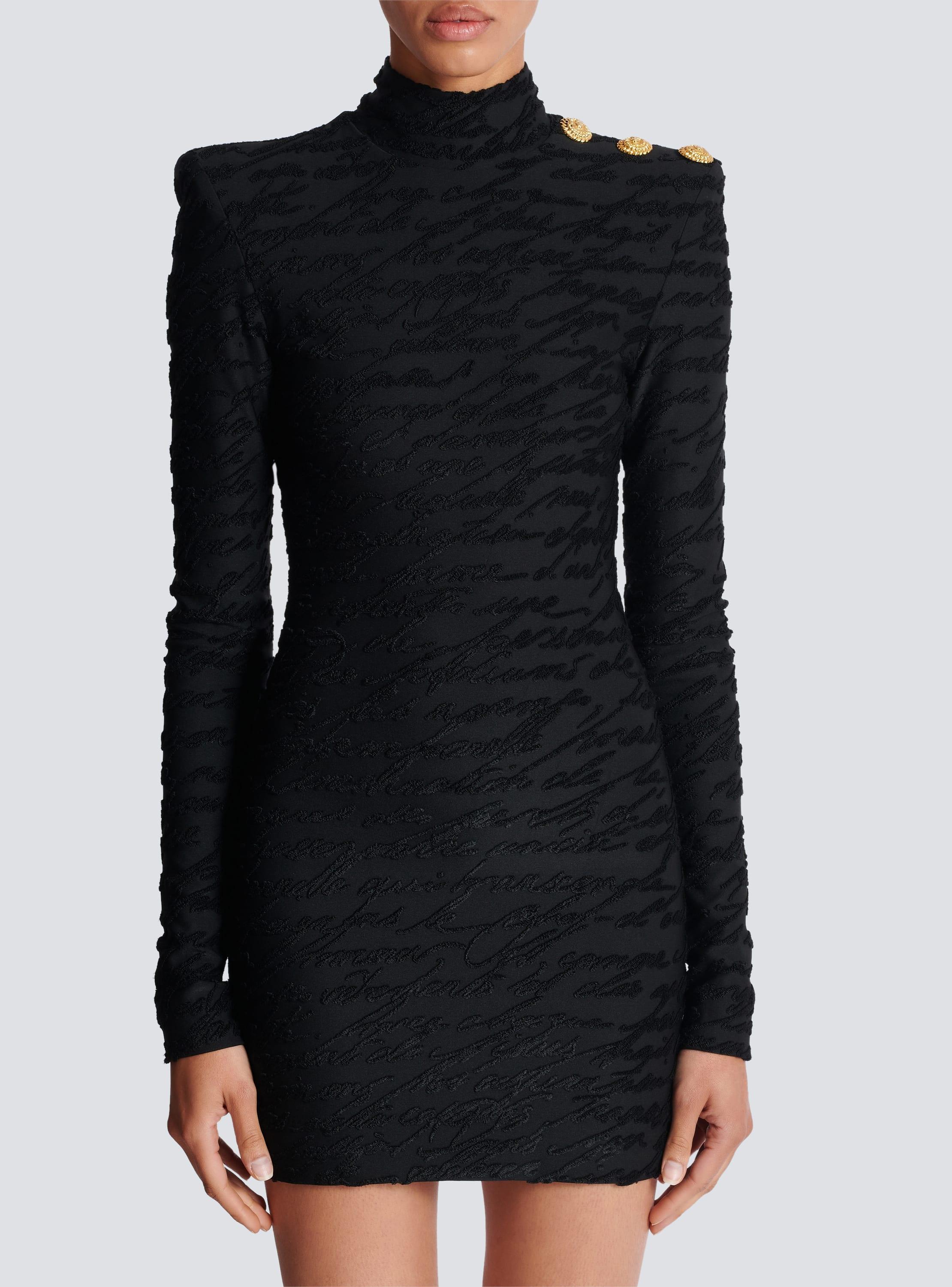 Short "Love Letter" jacquard knit dress Product Image