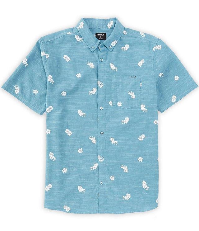 Hurley Short Sleeve One And Only Small Tropical Floral Print Woven Shirt Product Image