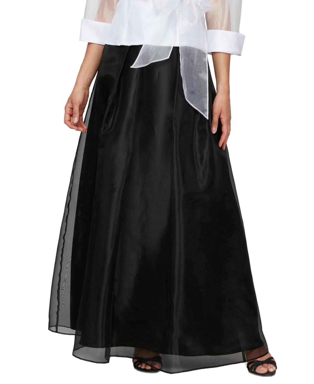 Alex Evenings Womens Organza Maxi Ball Skirt Product Image