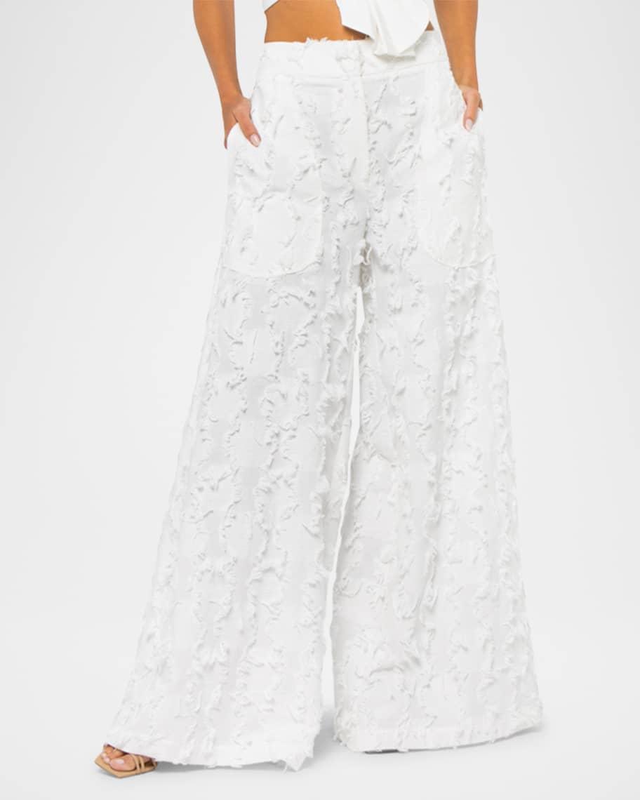 Oslo Textured Wide-Leg Pants Product Image