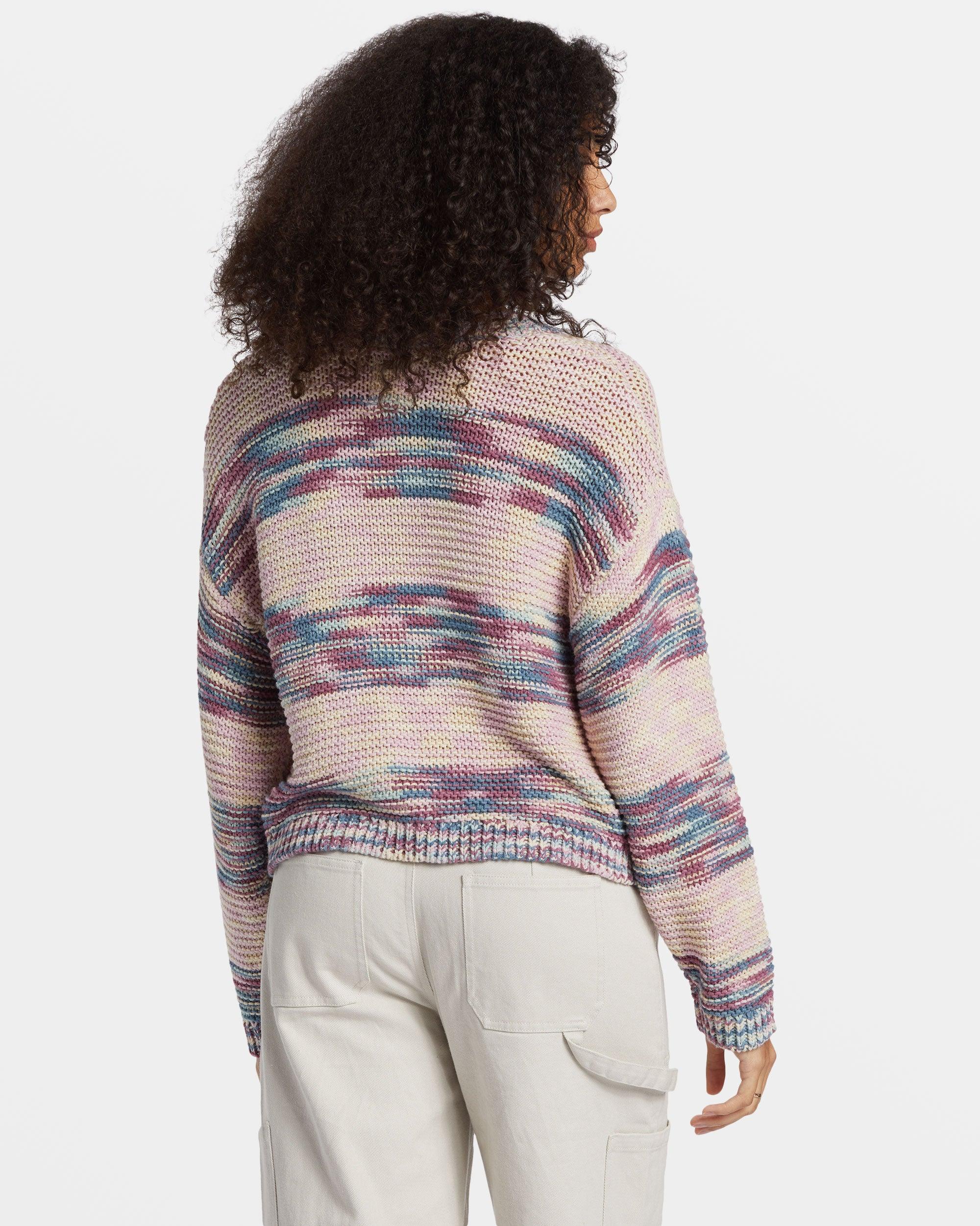 Fade Out Pullover Sweater - Blue Shadow Female Product Image