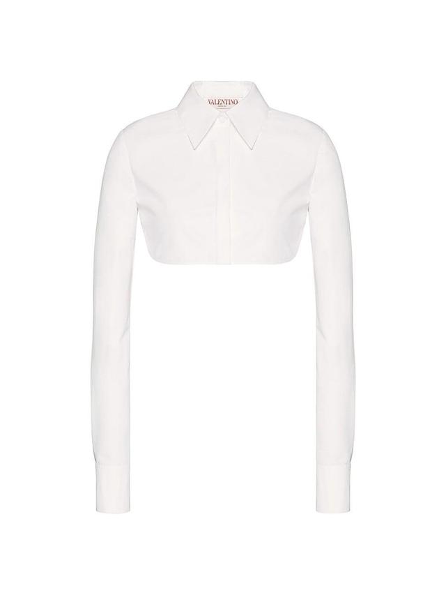 Womens Compact Poplin Blouse Product Image