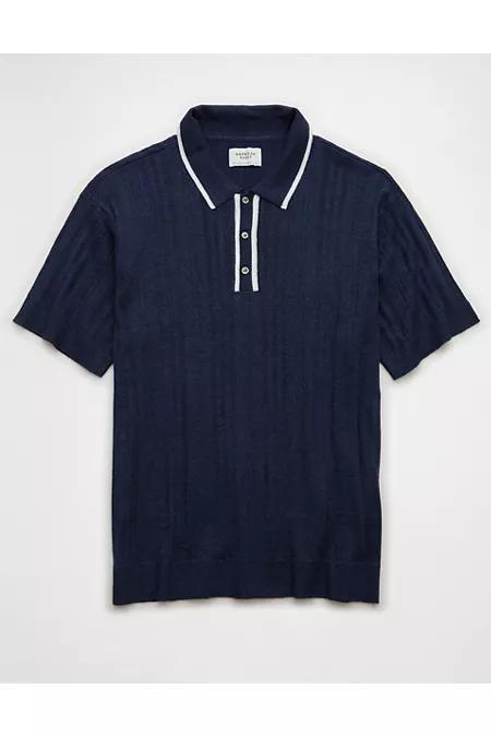 AE Weekend Tipped Sweater Polo Shirt Mens Product Image