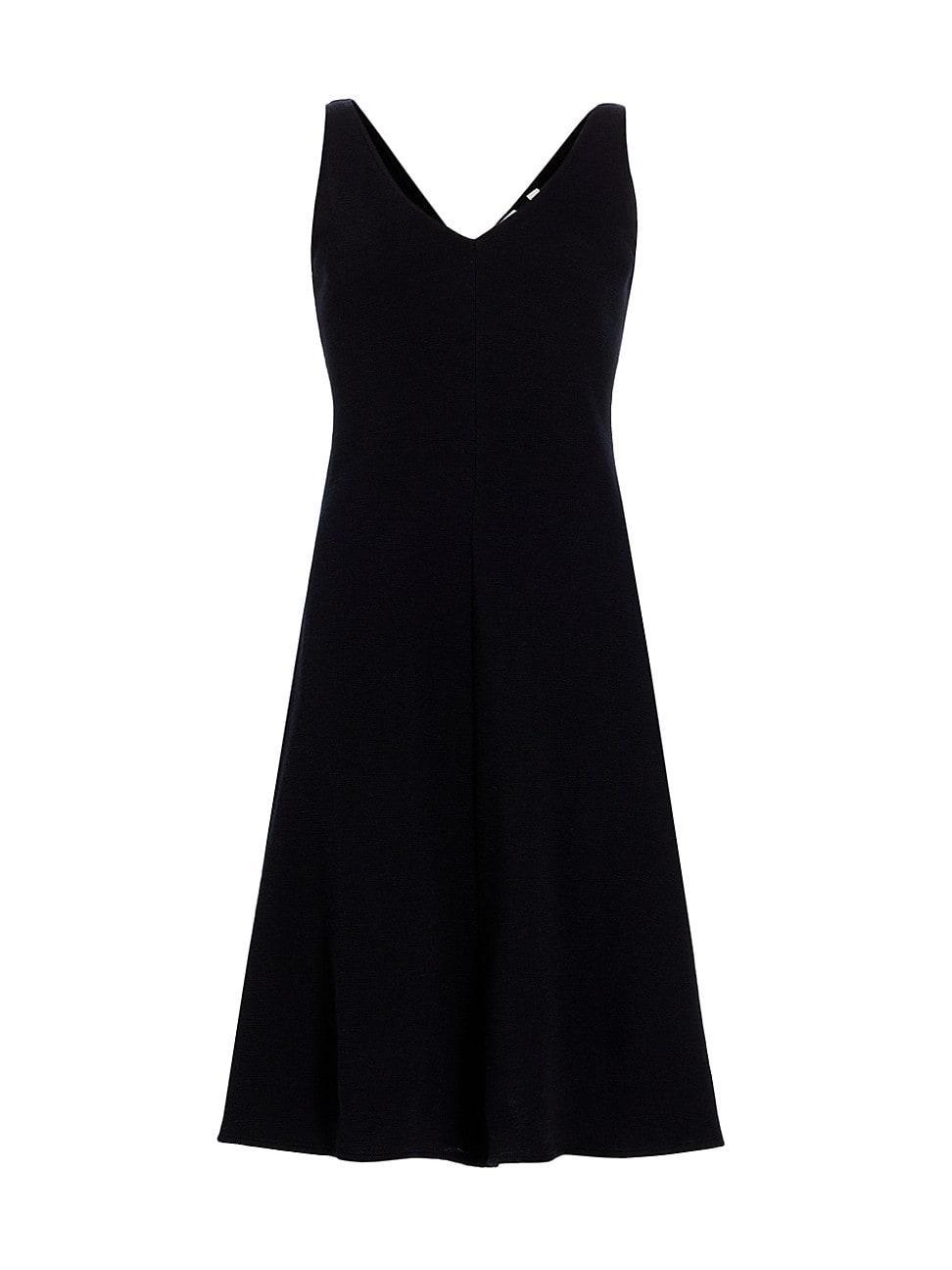 Womens V-Neck Wool-Blend Slip Dress Product Image