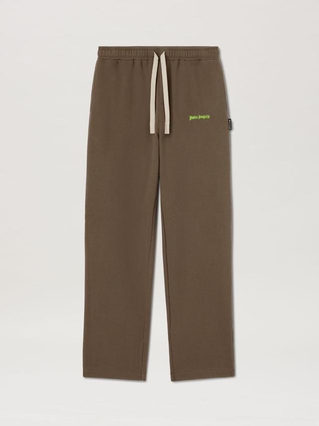 CLASSIC LOGO SWEATPANTS in brown  - Palm Angels® Official  Product Image