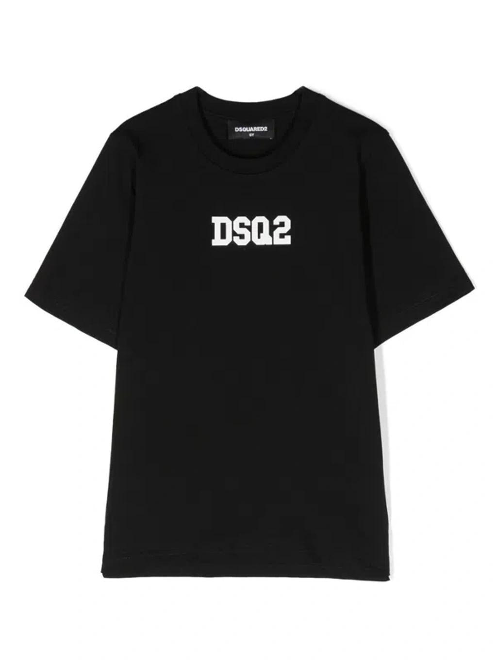 DSQUARED2 Logo-print Short-sleeved T-shirt In Schwarz Product Image