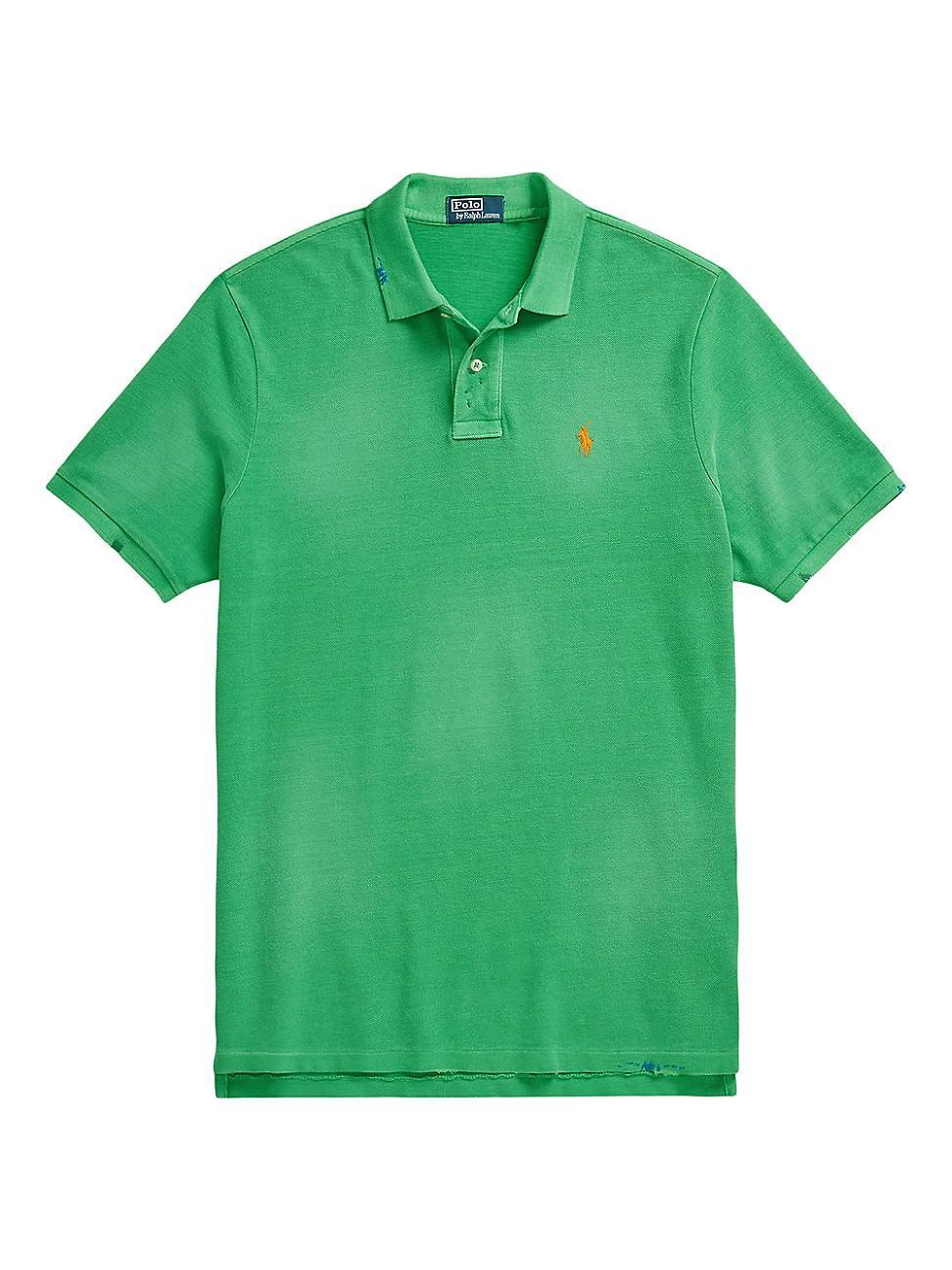 Mens Cotton Polo Shirt Product Image