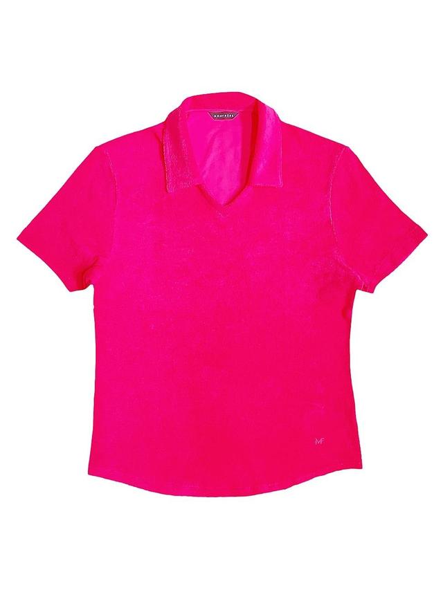 Mens Terry Toweling Polo Shirt Product Image