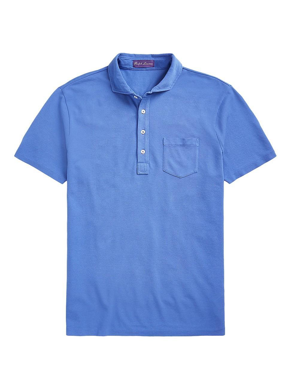 Mens Custom Slim-Fit Washed Piqu Polo Shirt Product Image