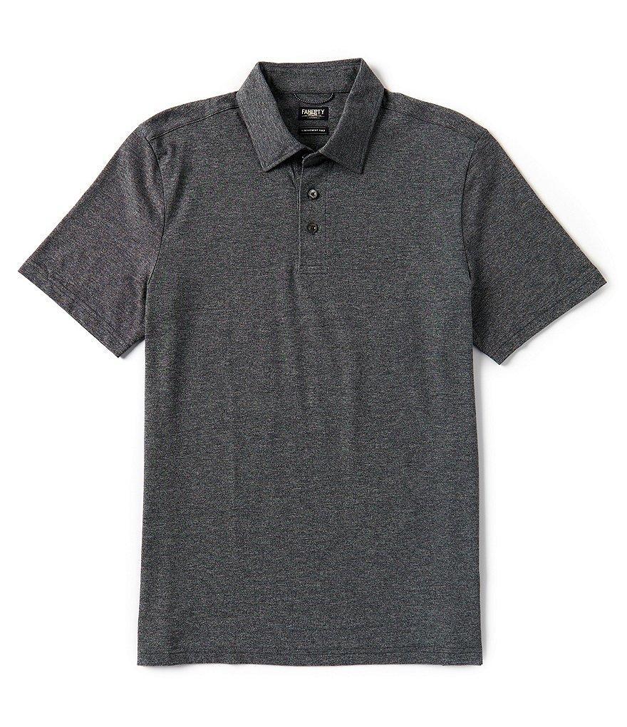 Faherty Movement Heather Short Sleeve Polo Shirt Product Image