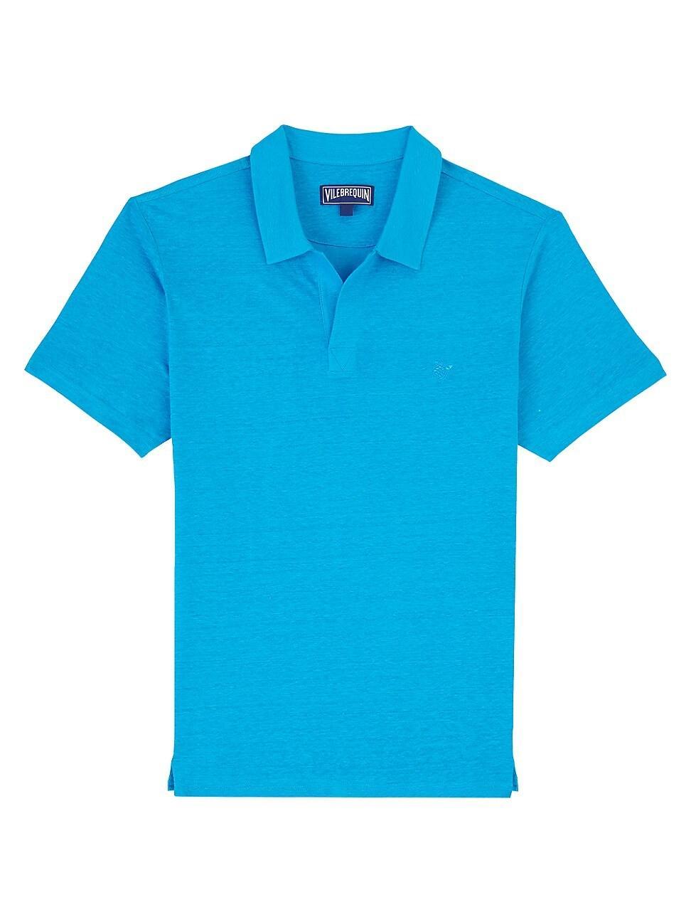 Mens Pyramid Linen Polo Shirt Product Image